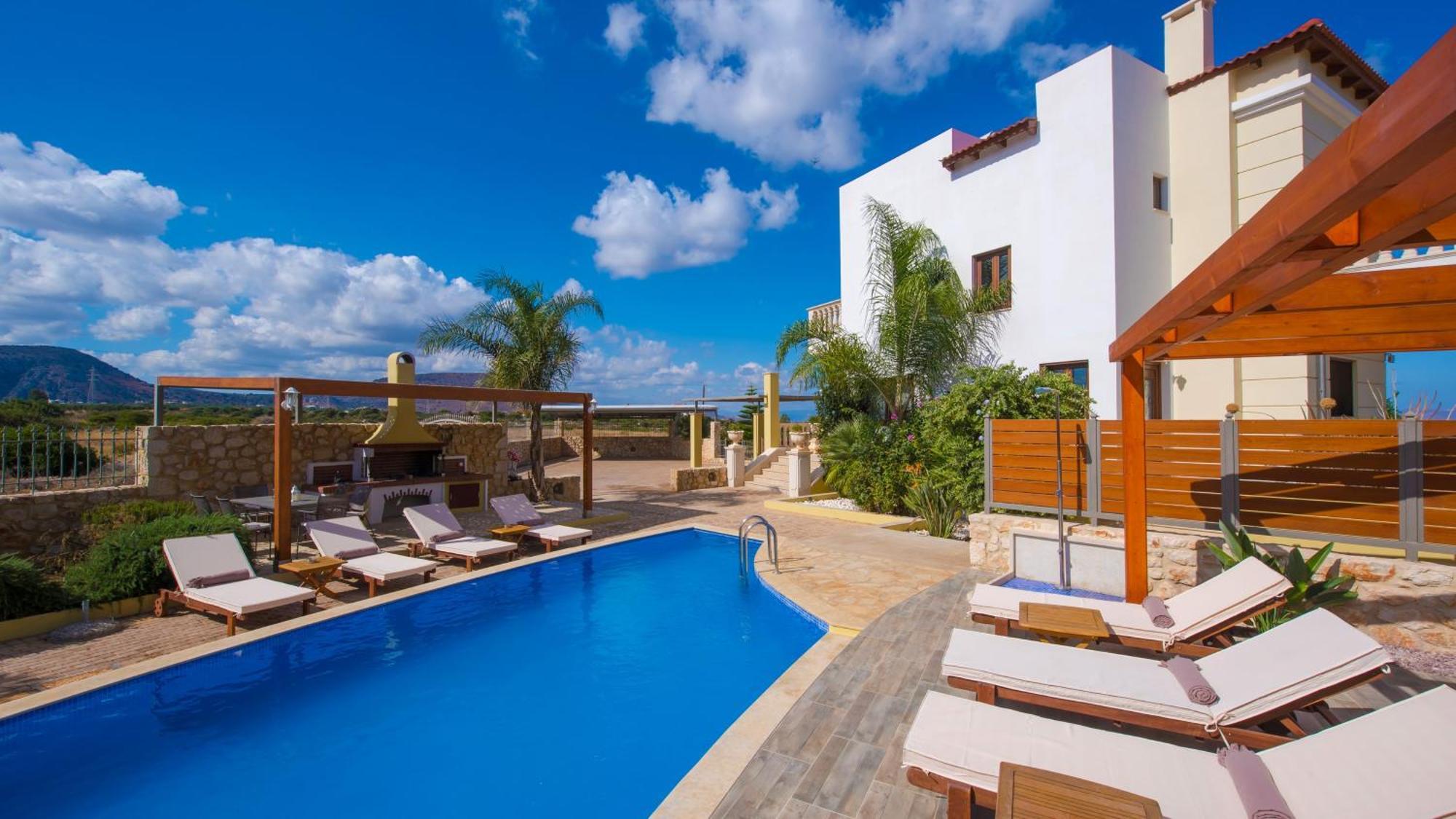 Sunshine Villa With Private Pool By Estia Hersonissos  Bagian luar foto